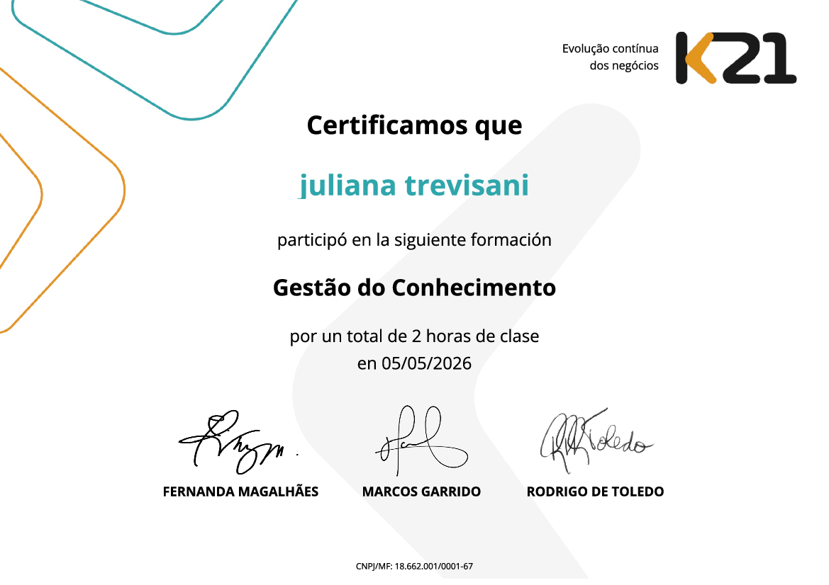 Certificado K21
